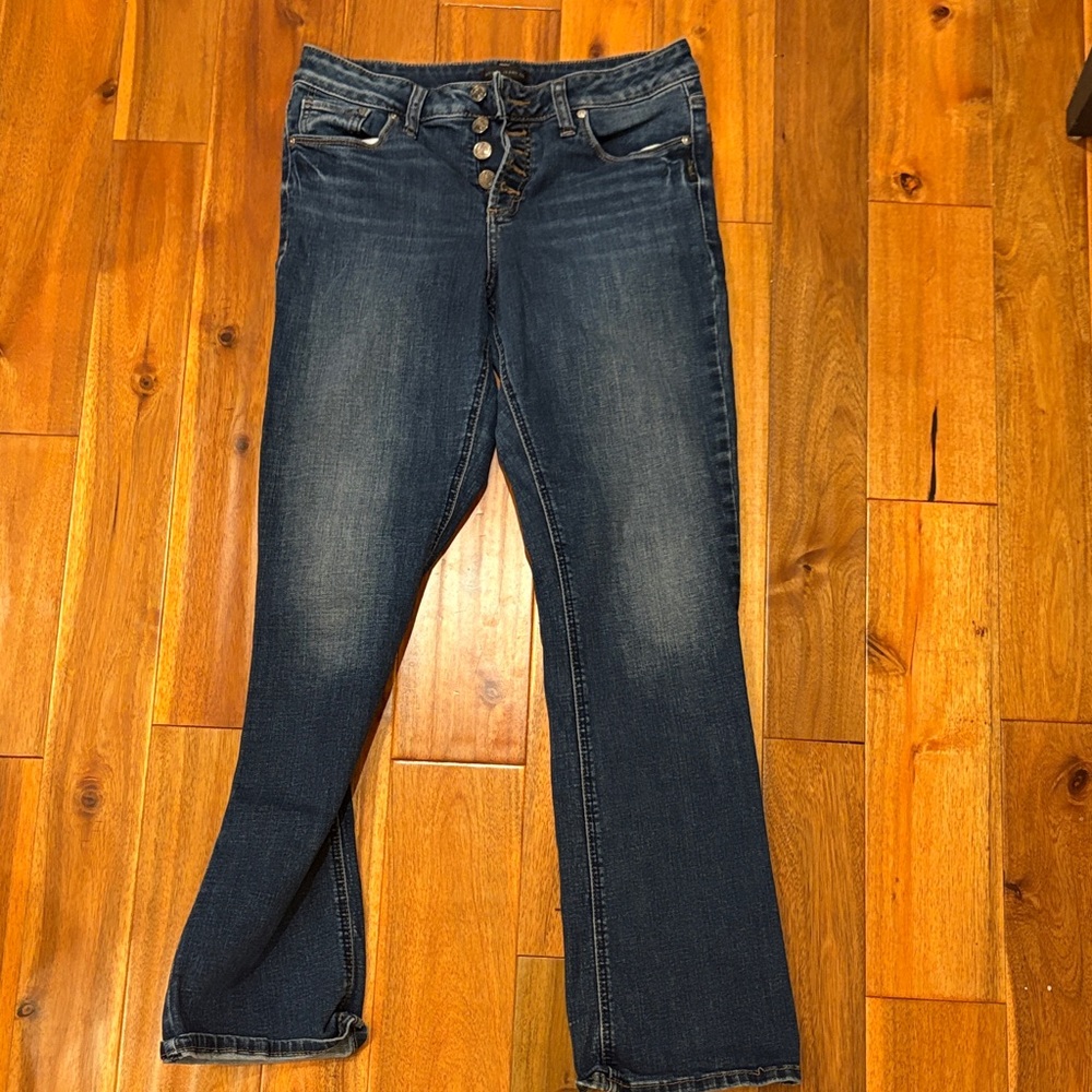 Silver Jeans Women's Dark Blue Boot Cut Jeans